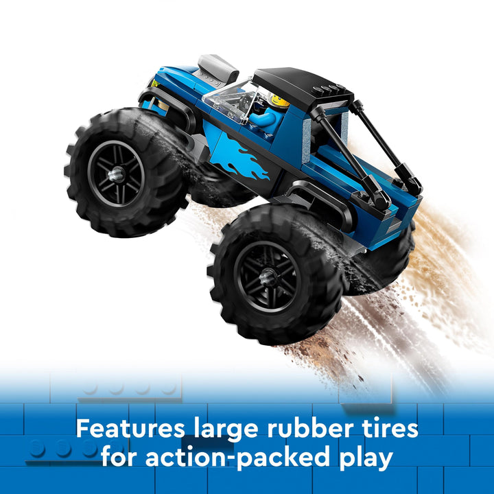 LEGO City Blue Monster Truck 60402 - Building Set with Driver Minifigure for Ages 5+