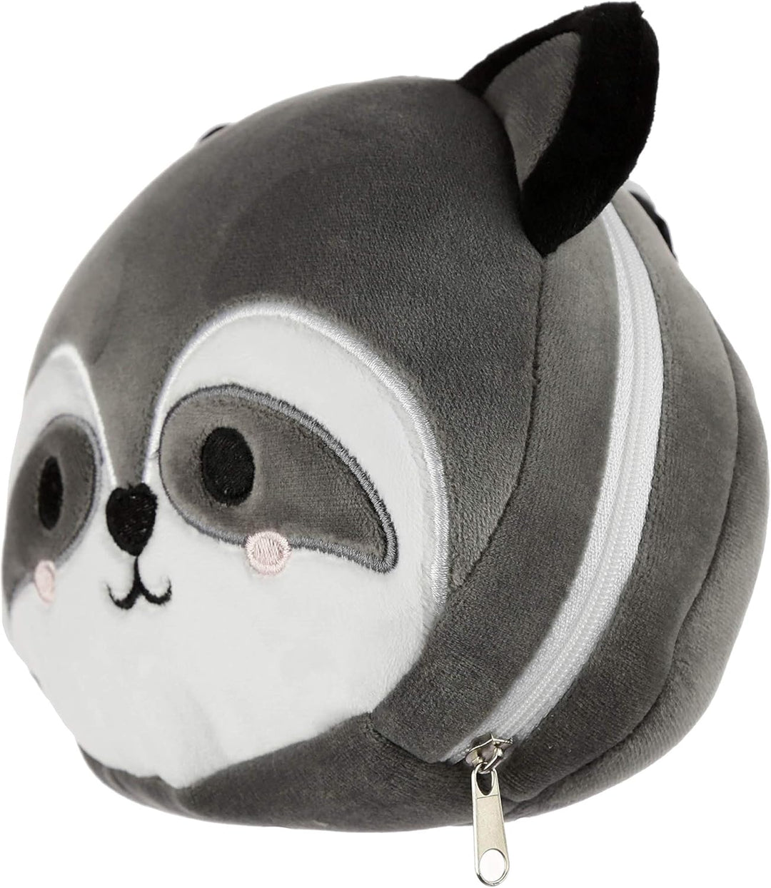 Puckator Raccoon Plush Travel Pillow & Eye Mask Combo (Multicolor)