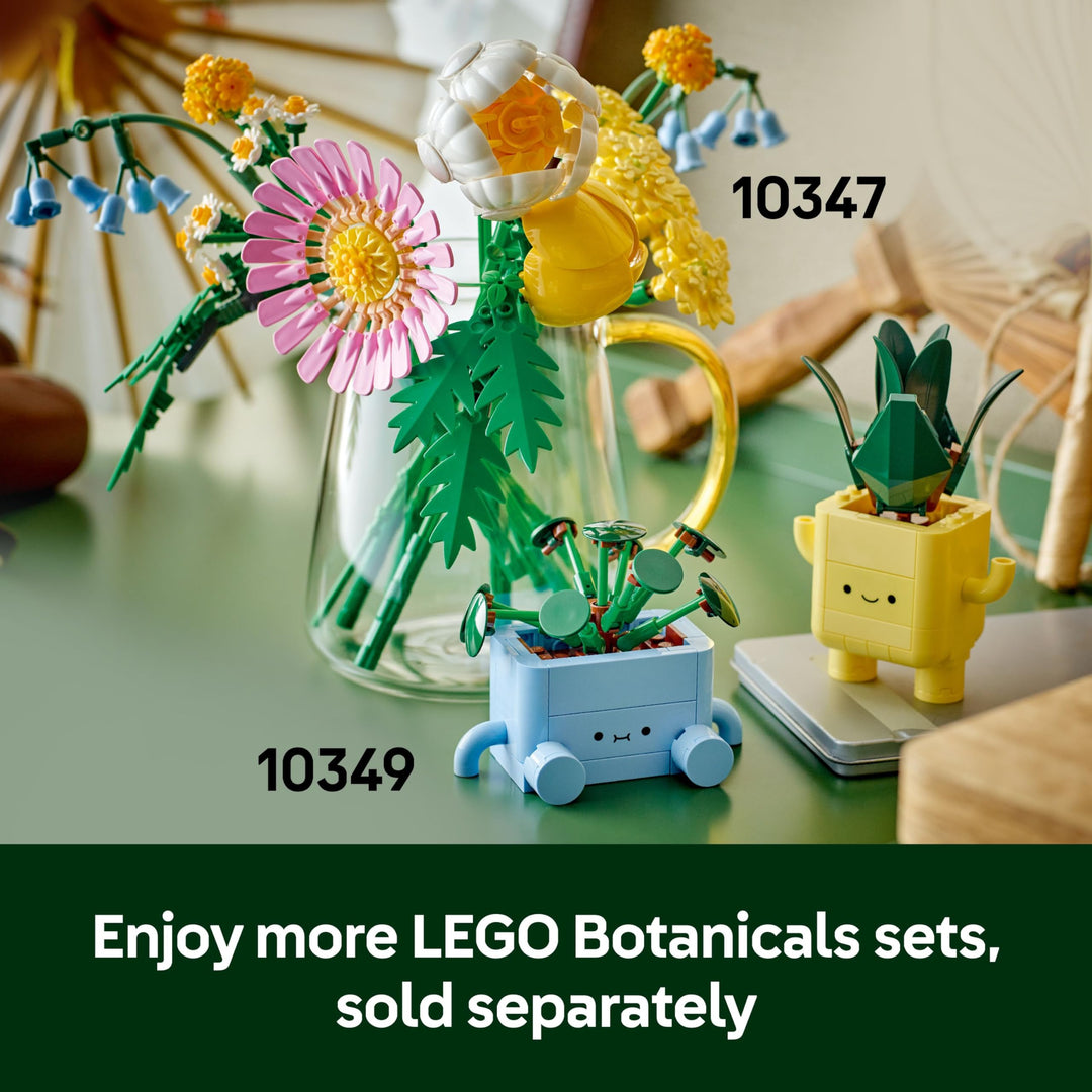 LEGO Botanicals Happy Plants Building Set - 217-Piece Craft Kit for Kids 9+