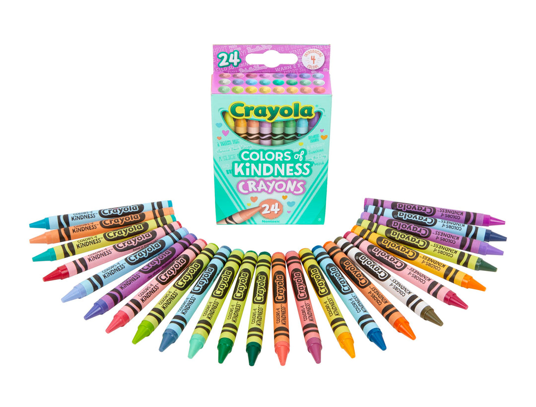 CRAYOLA Colours of Kindness Crayons - 24 Assorted Colors with Special-Edition Names