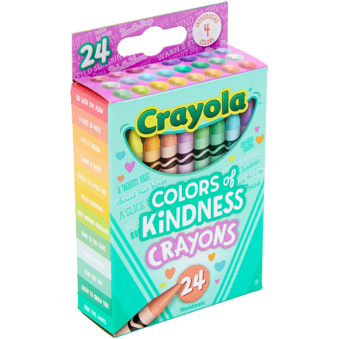 CRAYOLA Colours of Kindness Crayons - 24 Assorted Colors with Special-Edition Names