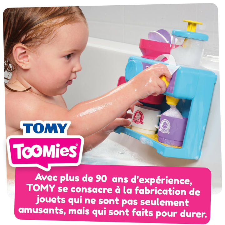 TOMY Toomies Bath Barista - Pretend Cafe Baby Bath Toys for Toddlers 18 Months+