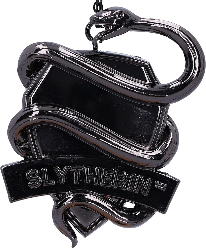 Nemesis Now Harry Potter Slytherin Crest (Silver) Hanging Ornament 6.3cm, Resin,