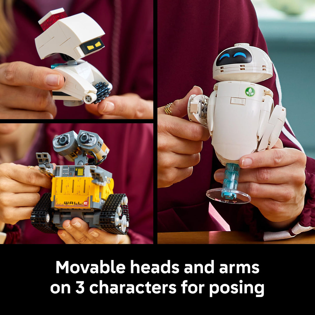 LEGO Disney Pixar WALL-E and EVE Building Set - 811-Piece Display Model for Adults