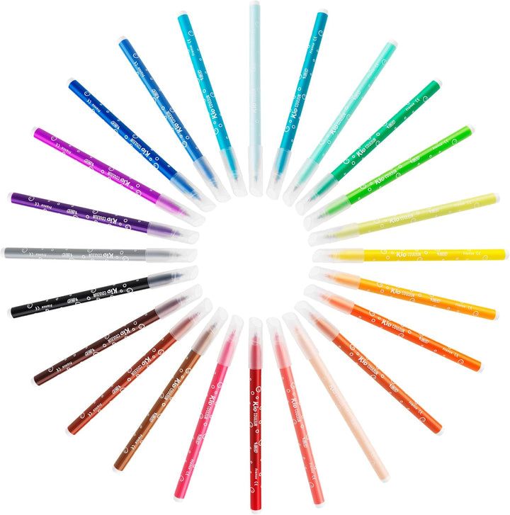 BIC Kids Kid Couleur Felt Tip Pens - Assorted Colors, 18-Pack Cardboard Wallet