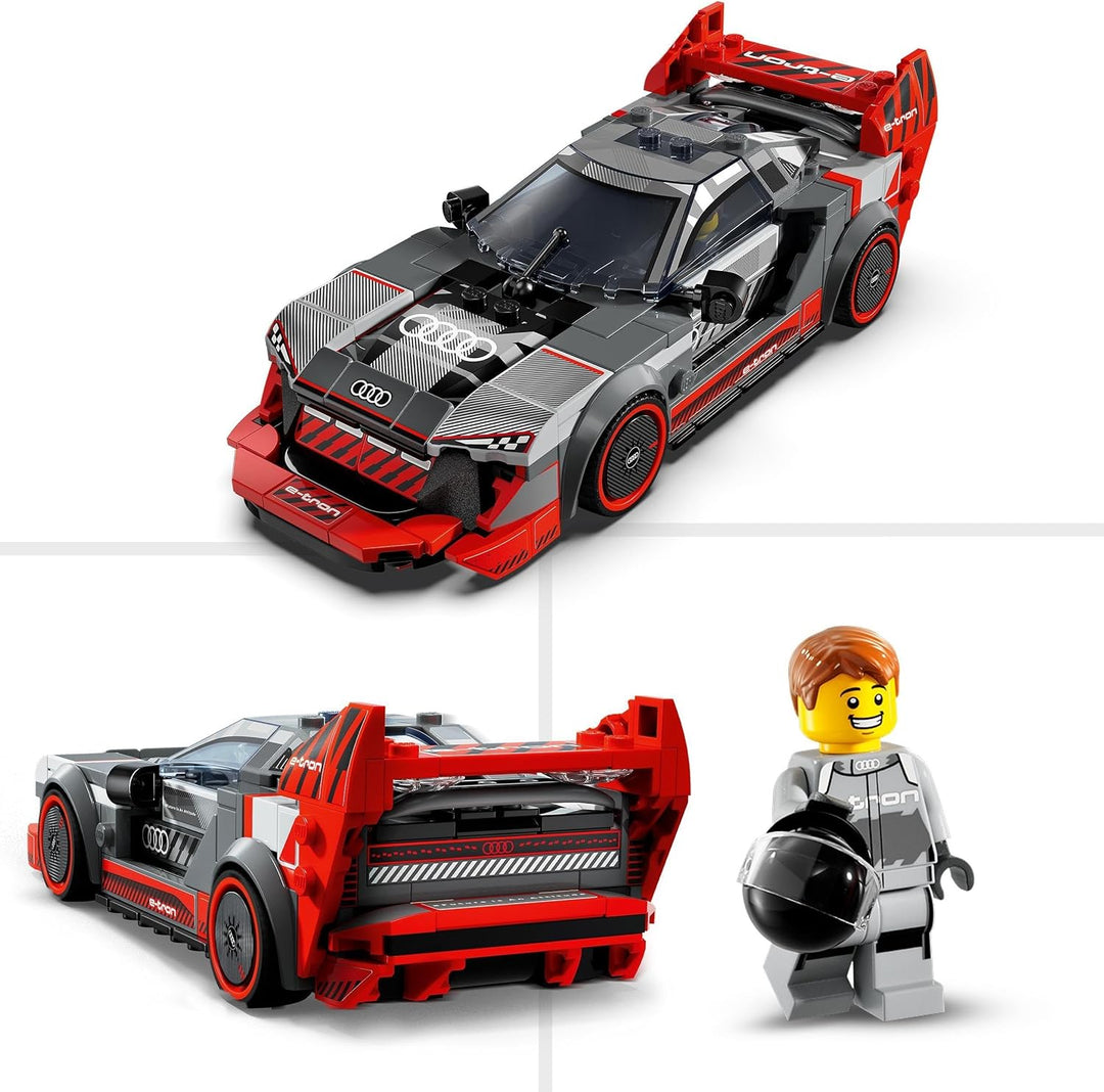 LEGO Speed Champions Audi S1 e-tron quattro Race Car Toy - Buildable Model for Ages 9+