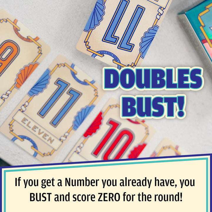 USAopoly Flip 7 Party Card Game for 3+ Players, Ages 8+, 20-Minute Play Time