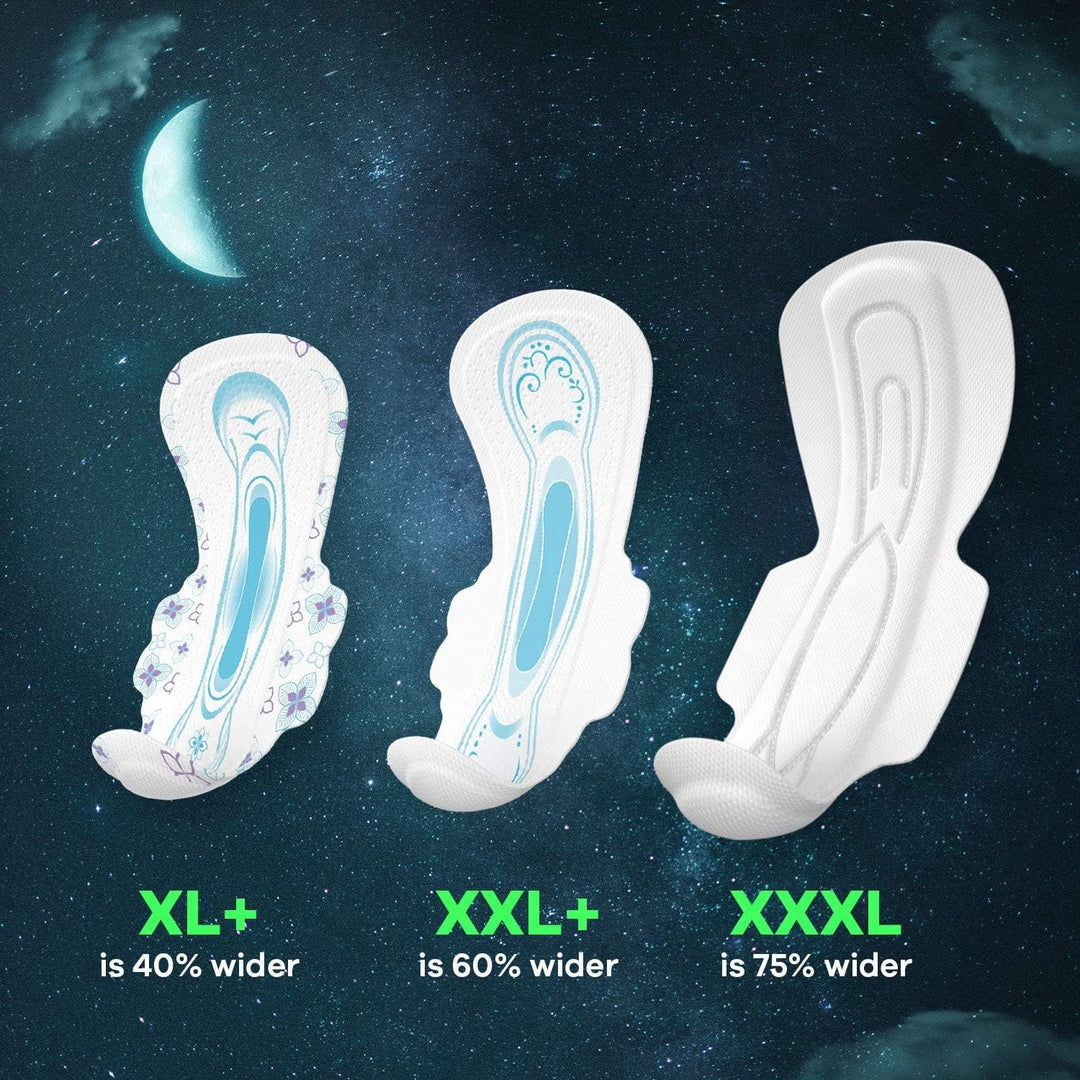 Whisper Ultra Nights XL+ 15 Pads - Extra Heavy Flow Overnight Protection with Wings