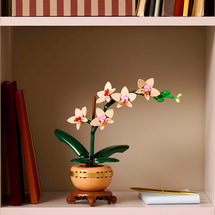 LEGO Botanicals Mini Orchid - Artificial Flower Building Kit for Adults