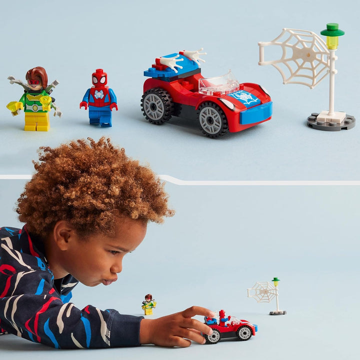 LEGO 10789 Marvel Spider-Man's Car and Doc Ock Playset - Building Toy for Kids 4+