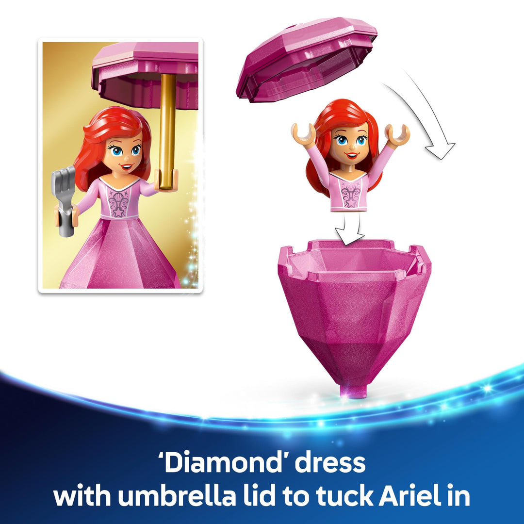 LEGO ǀ Disney Twirling Ariel Building Toy - Spinning Playset for 5+ Year Olds