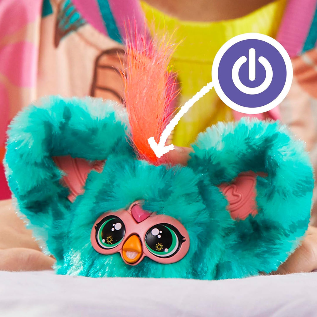 Furby Furblets Mello-Nee Mini Friend Electronic Plush Toy with Keychain Clip (F8894)