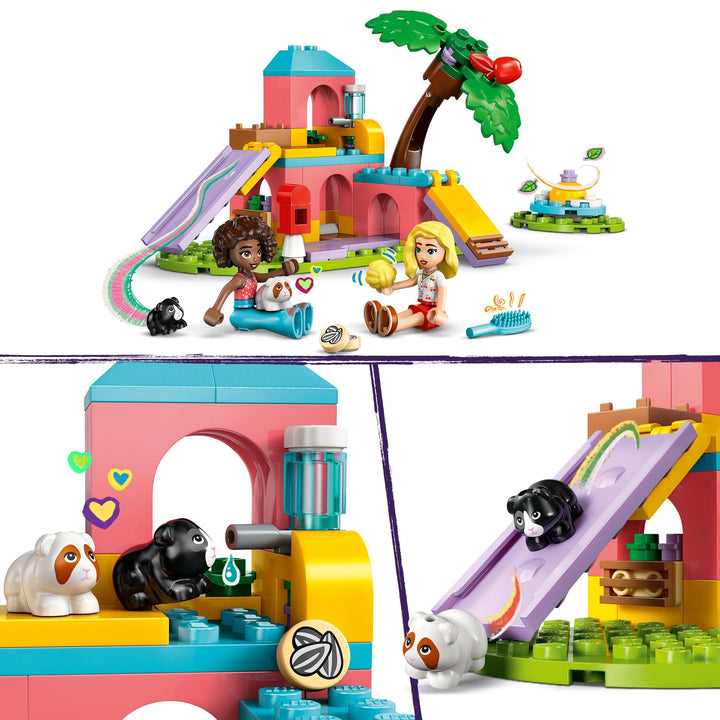 LEGO Friends Guinea Pig Playground Toy - 2 Mini Dolls, 2 Guinea Pig Figures, 86-Piece Building Set for Ages 5+