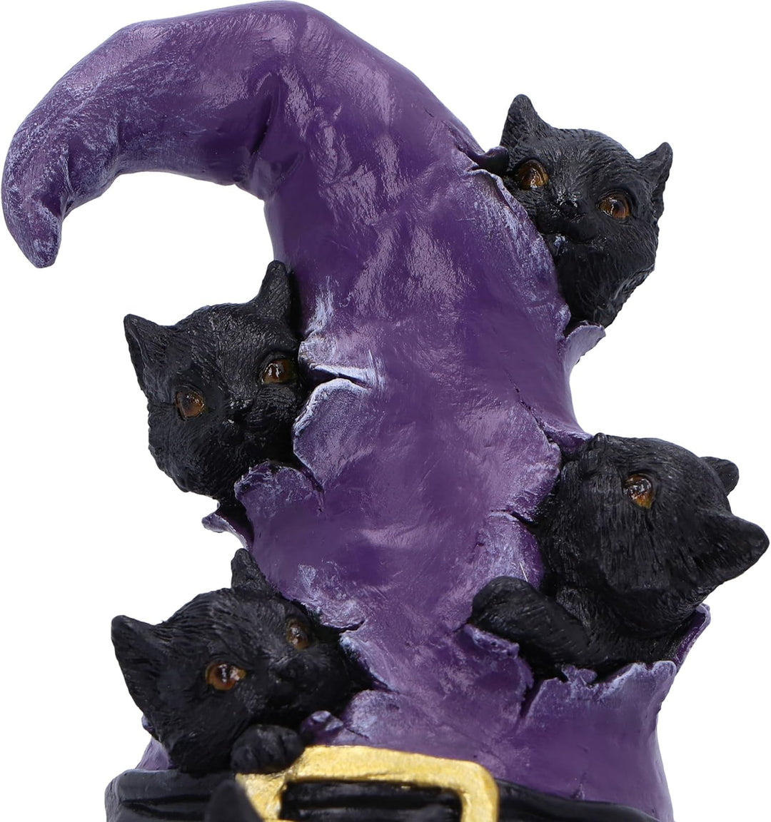 Nemesis Now Magical Mischief 14cm Resin Black Cat Figure - Witchcraft-Themed Ornament