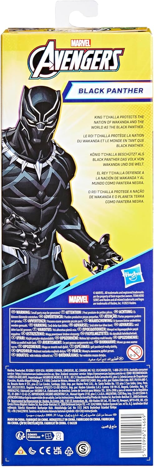 Marvel Avengers Titan Hero Series Black Panther 12” Action Figure