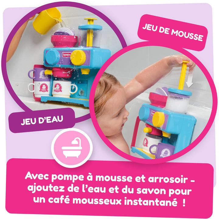 TOMY Toomies Bath Barista - Pretend Cafe Baby Bath Toys for Toddlers 18 Months+