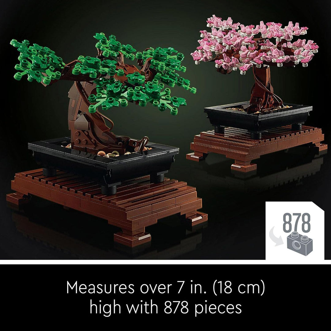 LEGO 10281 Icons Bonsai Tree Set for Adults - Building Set with Cherry Blossom & Green Leaves