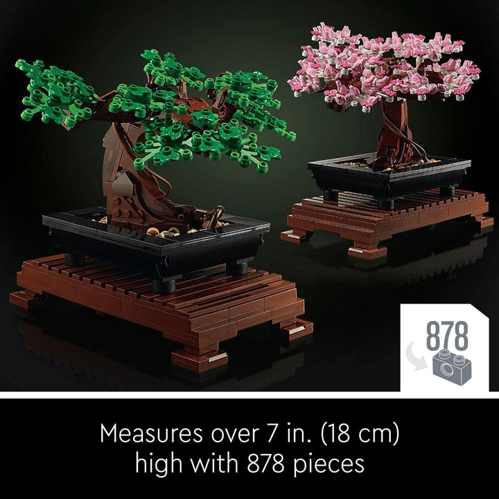 LEGO 10281 Icons Bonsai Tree Set for Adults - Building Set with Cherry Blossom & Green Leaves