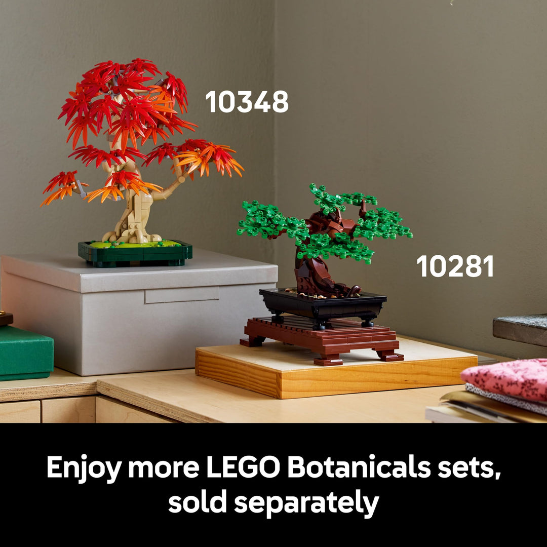 LEGO Botanicals Japanese Red Maple Bonsai Tree - Adult Building Set with Autumn-Colored Leaves