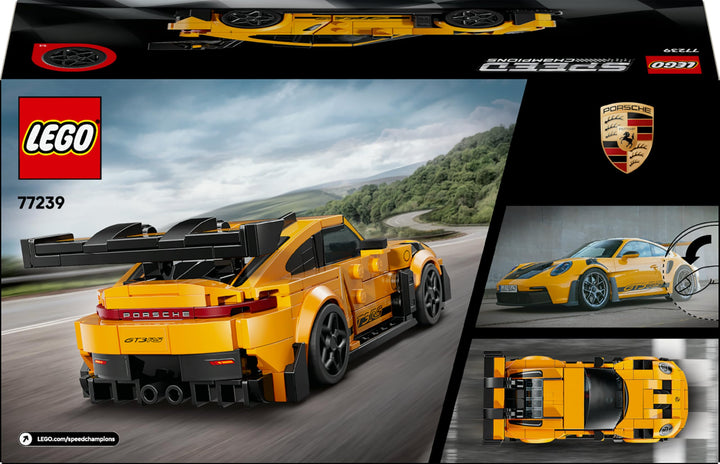 LEGO Speed Champions Porsche 911 GT3 RS Super Car Toy - Building Set for Kids 9+