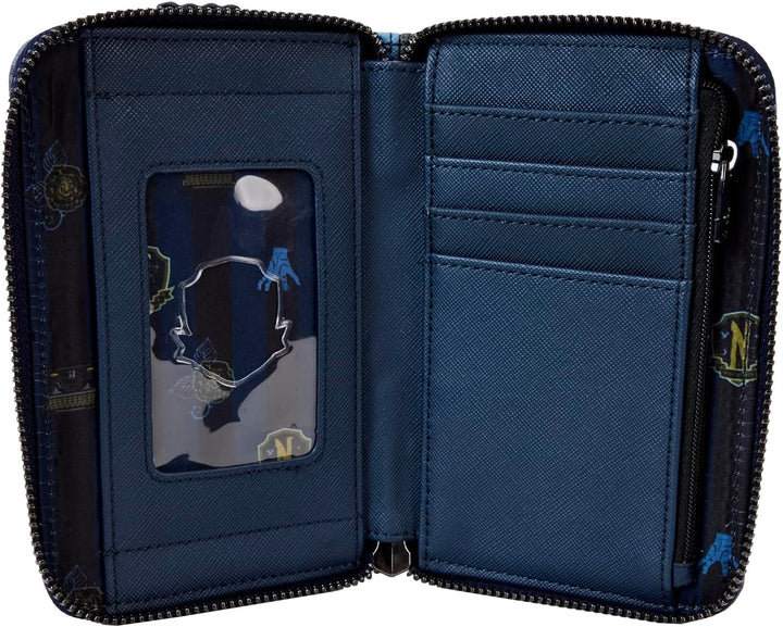 Loungefly Wednesday Nevermore Academy Castle Zip Around Wallet (WEDWA0003)