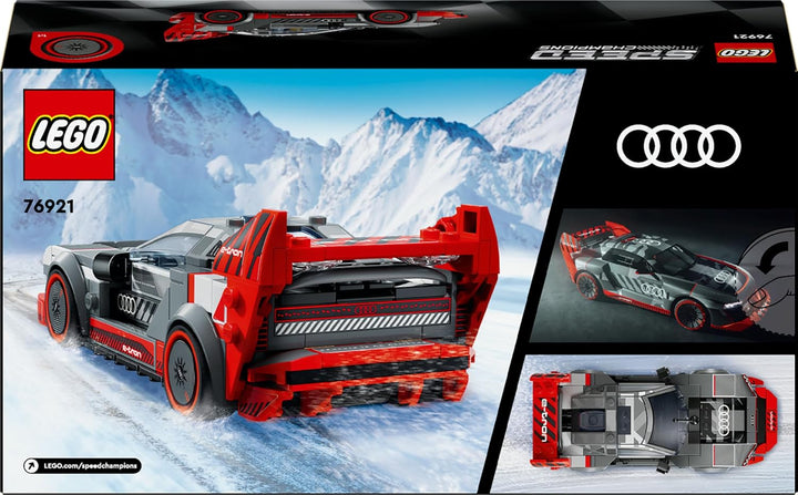 LEGO Speed Champions Audi S1 e-tron quattro Race Car Toy - Buildable Model for Ages 9+