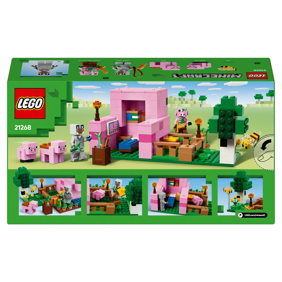 LEGO Minecraft The Baby Pig House Building Toy - 238-Piece Playset for Ages 7+