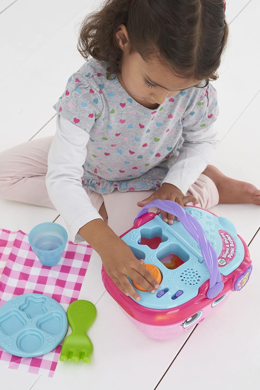 LeapFrog Shapes & Sharing Picnic Basket - Interactive Educational Toy for Ages 6-36 Months