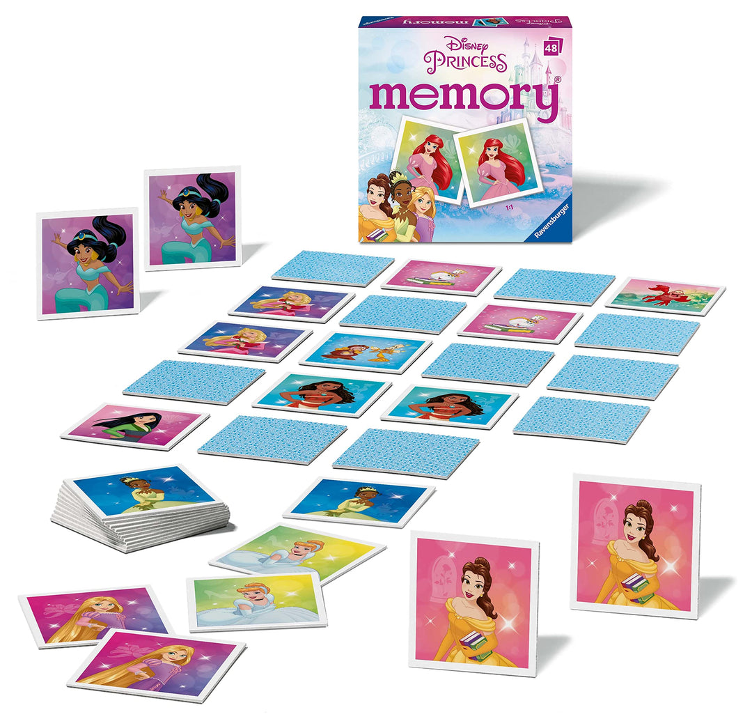 Ravensburger Disney Princess Mini Memory Game - Matching Card Game for Kids