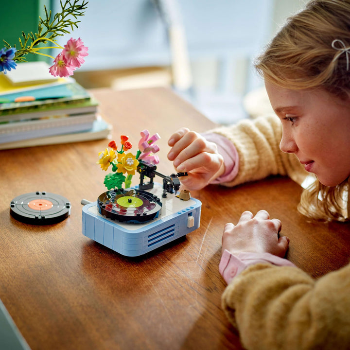 LEGO Creator 3in1 Record Player with Flowers Building Set - Rebuilds into Radio or Microphone, 366 Pieces