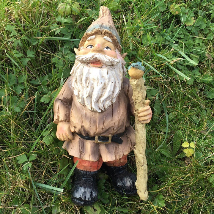 Fiesta Studios Woodland Wonders Series - Garden Gnome Outdoor Sculpture (H29cm)