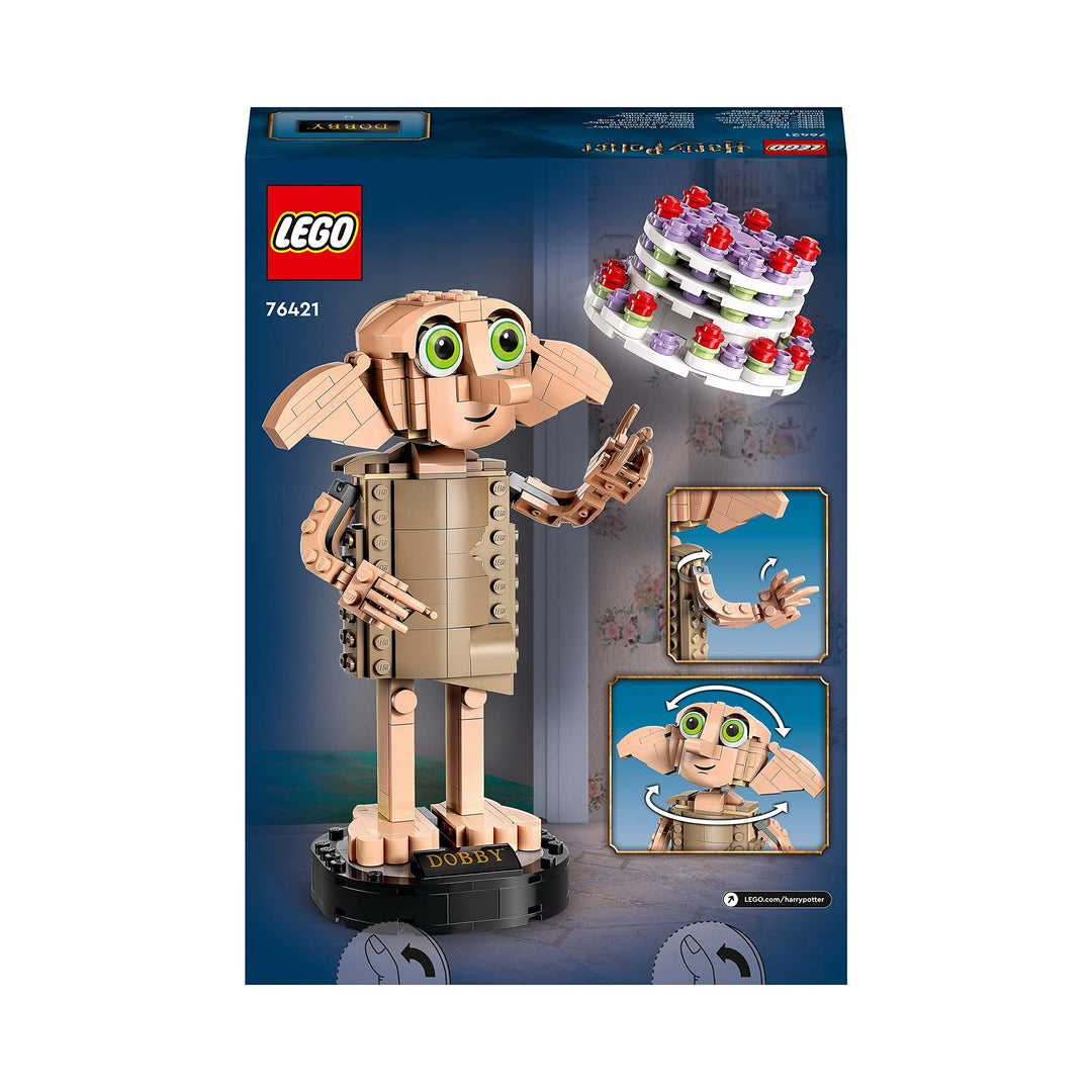 LEGO 76421 Harry Potter Dobby the House-Elf Building Set - Posable Figure with Accessories, 403 Pieces