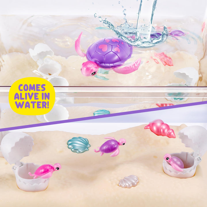 Pets Alive Mama Turtle Surprise by ZURU - Robot Pet Turtle with Swimming & Walking Action