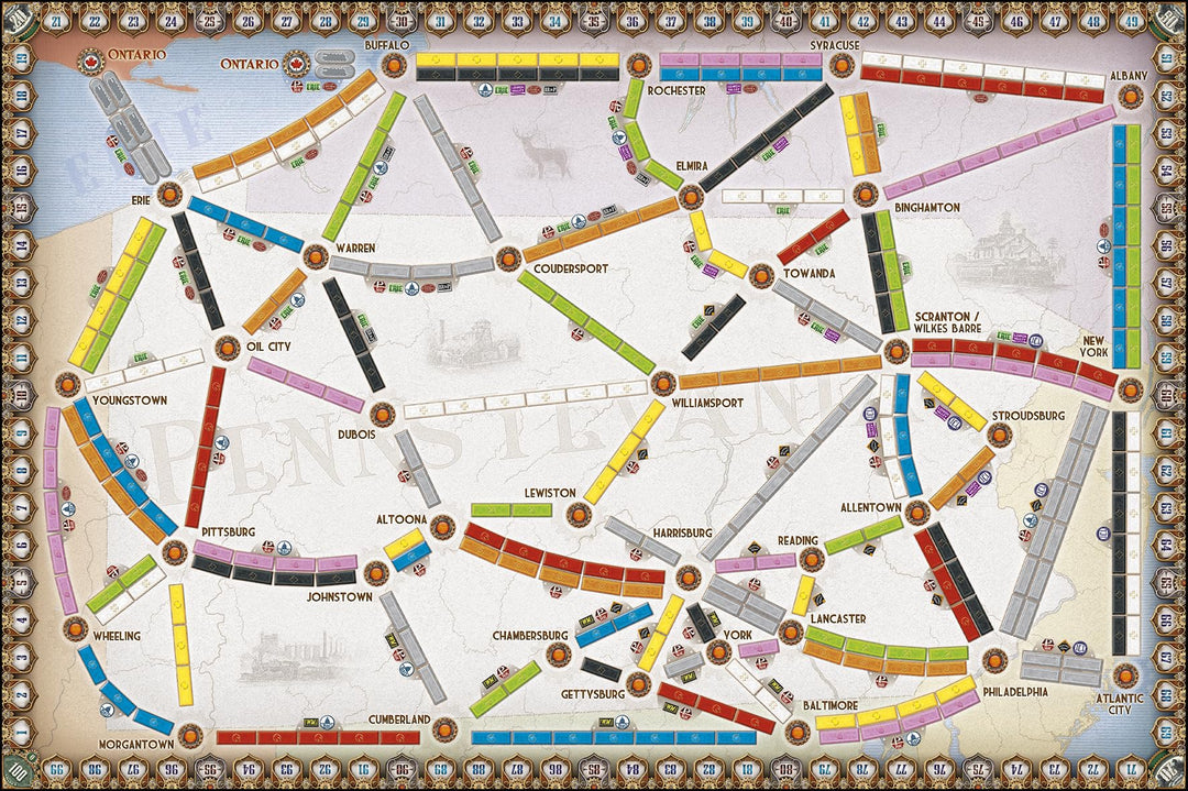 Days of Wonder Ticket to Ride United Kingdom & Pennsylvania Expansion
