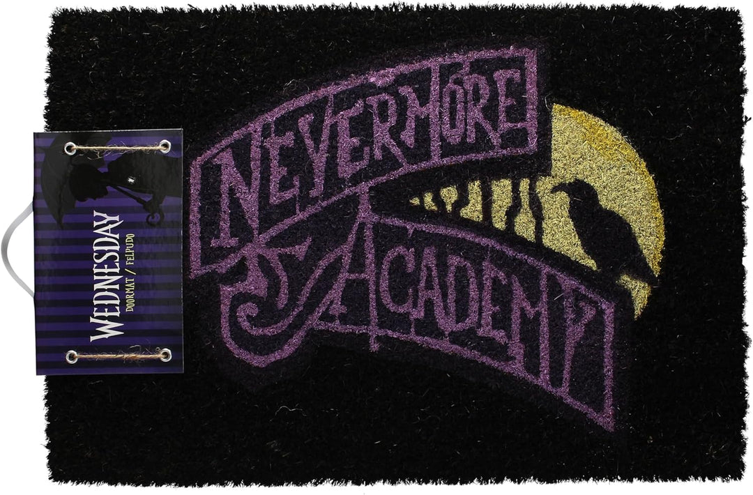 SD TOYS Wednesday Nevermore Academy Doormat - Coconut Fiber and PVC (SDTMGM25969)