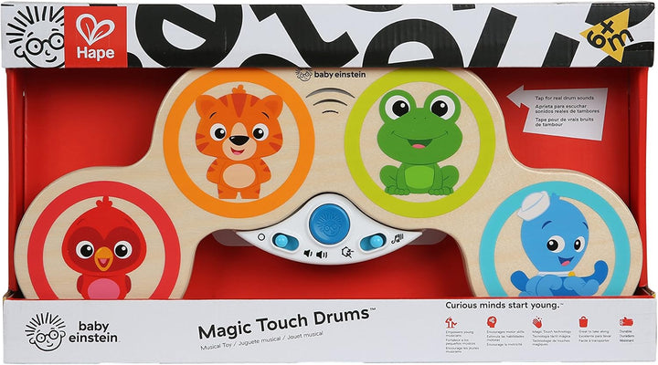 Baby Einstein & Hape - Magic Touch Drums (Wooden Musical Toy) (11650-6)