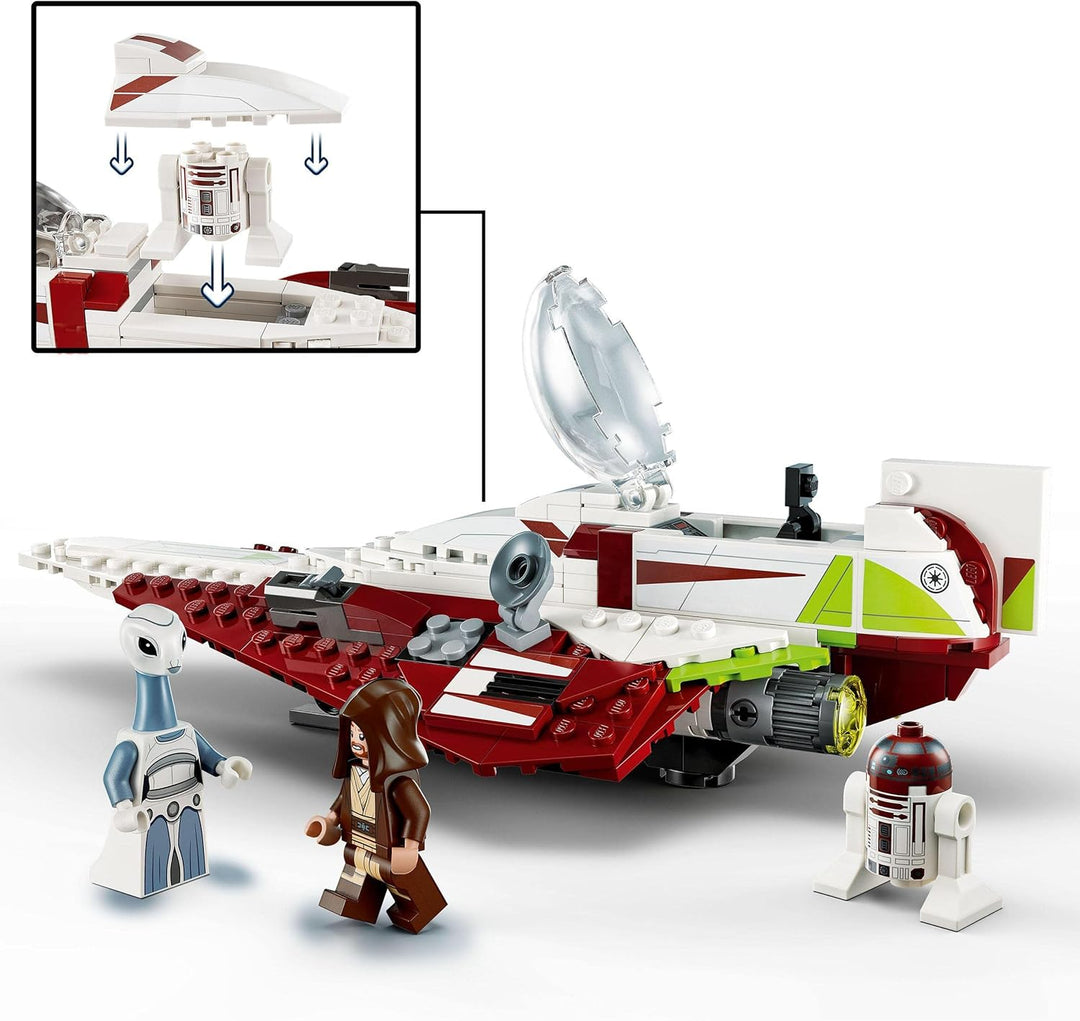 LEGO 75333 Star Wars Obi-Wan Kenobi’s Jedi Starfighter Building Set for Kids 7+