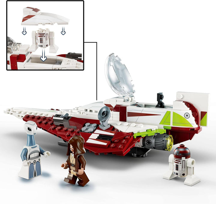 LEGO 75333 Star Wars Obi-Wan Kenobi’s Jedi Starfighter Building Set for Kids 7+