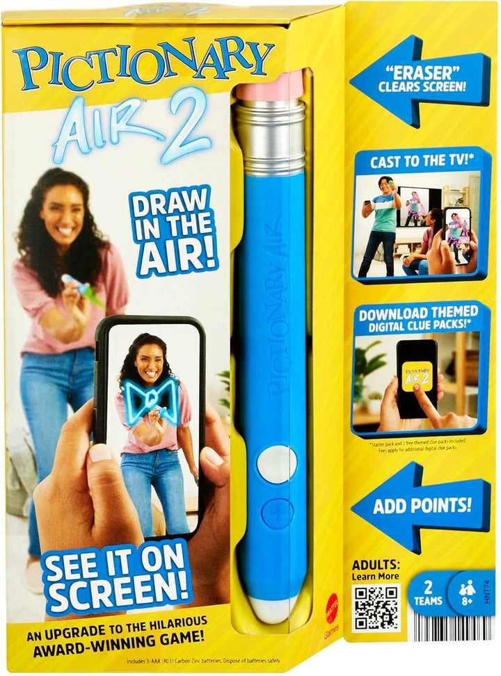 Mattel Games Pictionary Air 2 Drawing Game (HNT74)