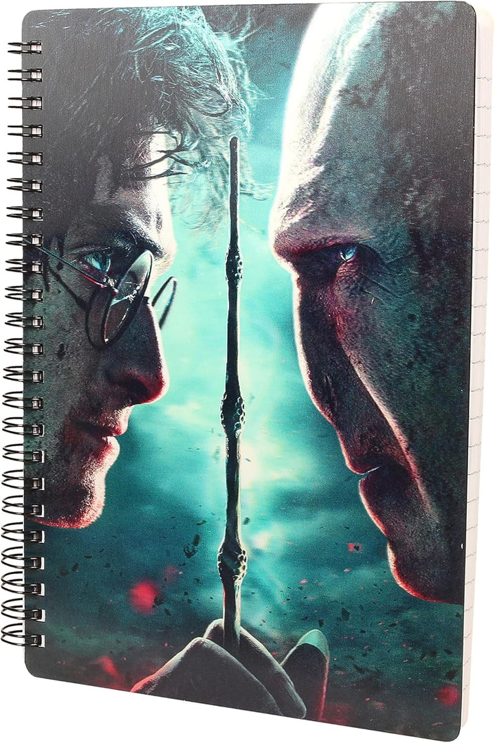 Harry Potter vs. Voldemort 3D Effect Notebook - SD Toys (A5 Notebook, Licensed Edition)