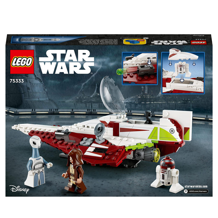 LEGO 75333 Star Wars Obi-Wan Kenobi’s Jedi Starfighter Building Set for Kids 7+