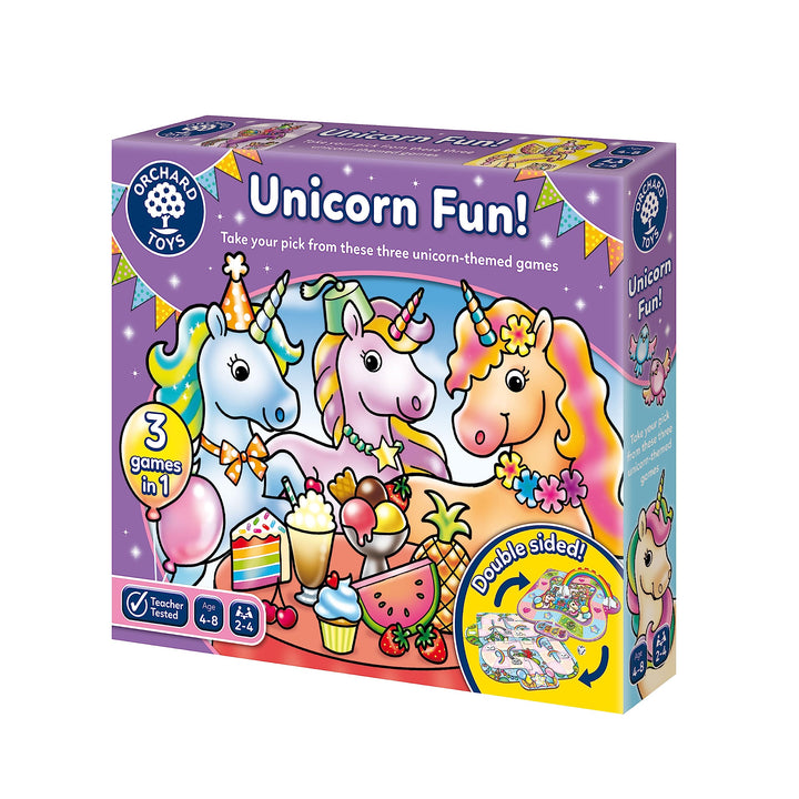 Orchard Toys Unicorn Fun Game 3-in-1 Board Game