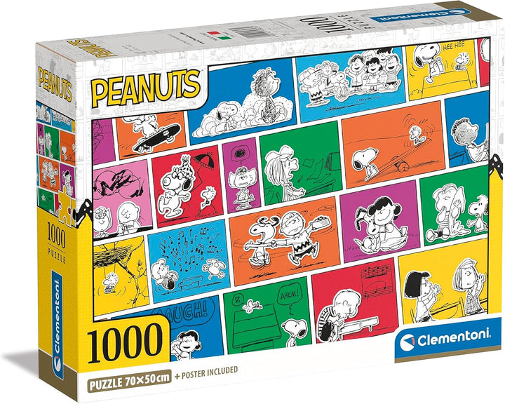 Clementoni Peanuts Comic Series - Snoopy & Friends 1000-Piece Jigsaw Puzzle (39803)