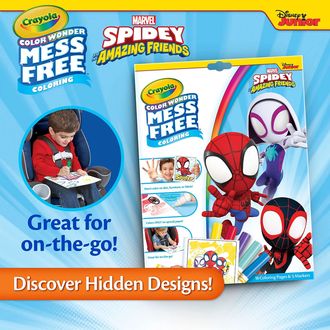 CRAYOLA Color Wonder - Marvel Spidey and His Amazing Friends Mess-Free Coloring Set