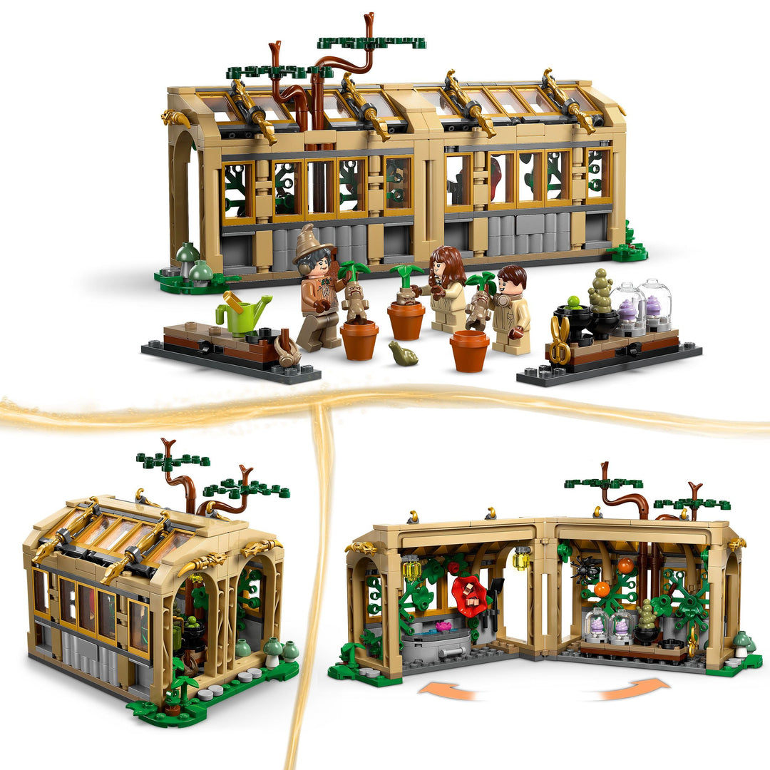 LEGO Harry Potter Hogwarts Castle: Herbology Class Set with Neville Longbottom - Building Toy for Ages 8+