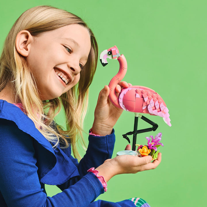 LEGO Creator 3in1 Wild Animals: Pink Flamingo Building Set - 3 Animal Models for Ages 8+