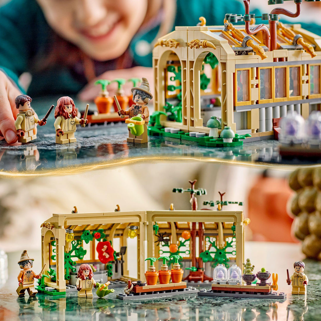 LEGO Harry Potter Hogwarts Castle: Herbology Class Set with Neville Longbottom - Building Toy for Ages 8+