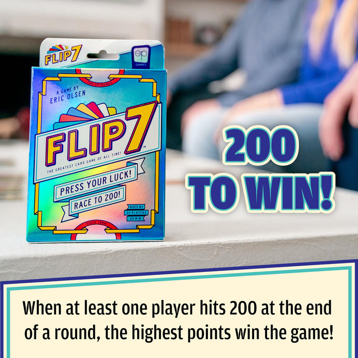 USAopoly Flip 7 Party Card Game for 3+ Players, Ages 8+, 20-Minute Play Time