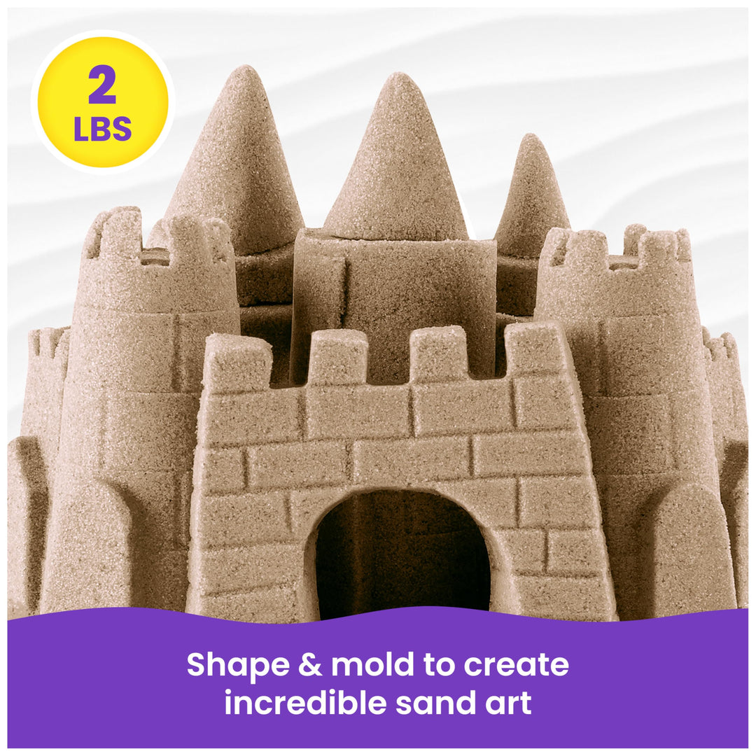 Kinetic Sand Natural Brown 907g - Squeeze & Shape Sensory Play Sand for Kids