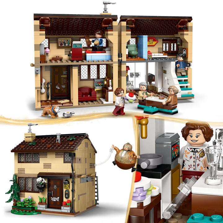 LEGO Harry Potter Privet Drive: Aunt Marge's Visit - Buildable House Playset with Minifigures for Ages 8+
